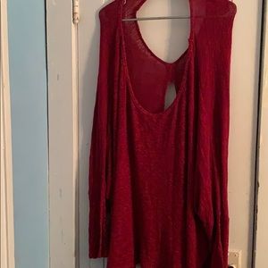 Torrid open back hi-low sweater